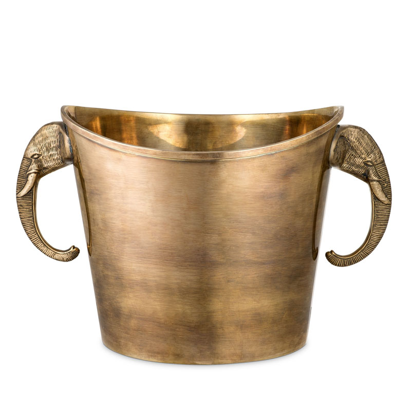 Ведерко для льда Eichholtz WINE COOLER MAHARAJA brass Винтажная латунь в Казани | Loft Concept 