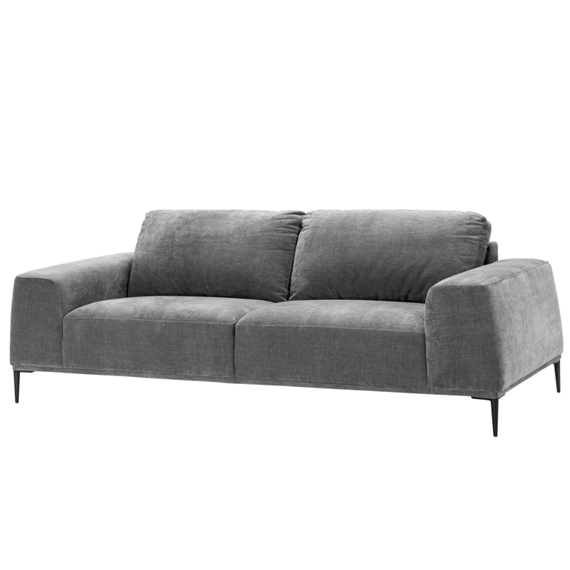 Диван Eichholtz Sofa Montado grey Серый Черный в Казани | Loft Concept 