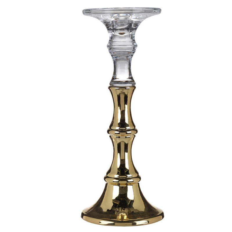 Подсвечник Eugenie Candlestick 30 Глянцевое золото в Казани | Loft Concept 