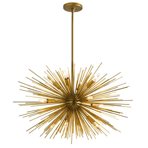 Люстра ASTRA Chandelier Sputnik Brass Золотой в Казани | Loft Concept 