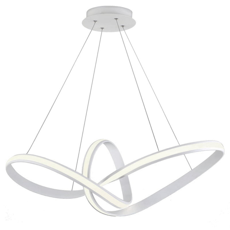 Люстра Mobius Strip White Chandelier Белый в Казани | Loft Concept 