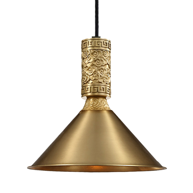 Подвесной светильник Yun Metal Lamp Латунь в Казани | Loft Concept 