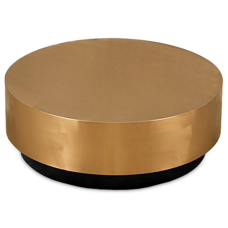 Кофейный столик Gold Washer Coffee Table Золотой Черный в Казани | Loft Concept 