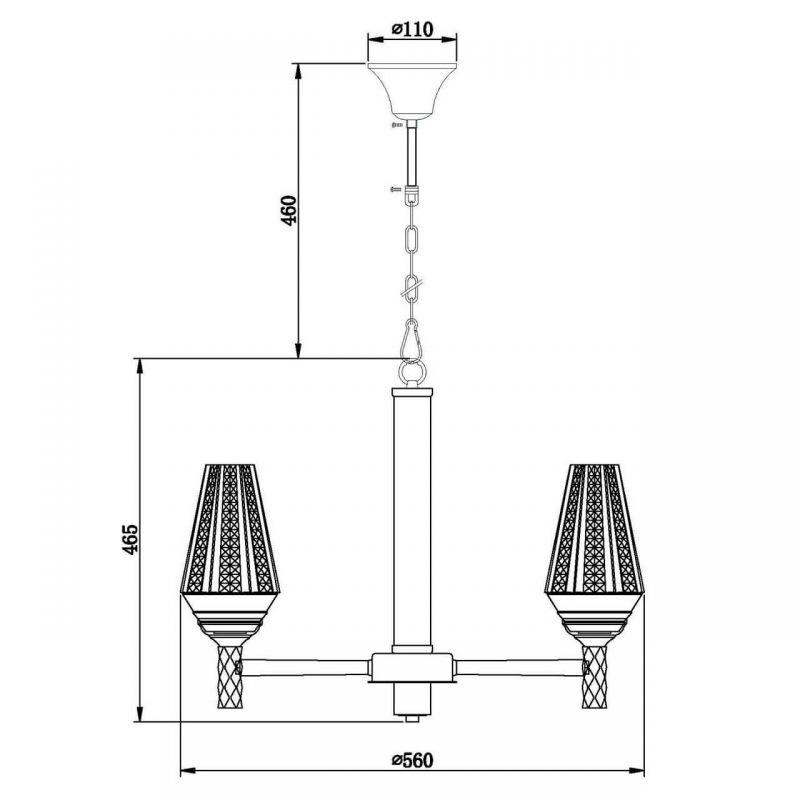 Люстра Ribbed Chandelier в Казани