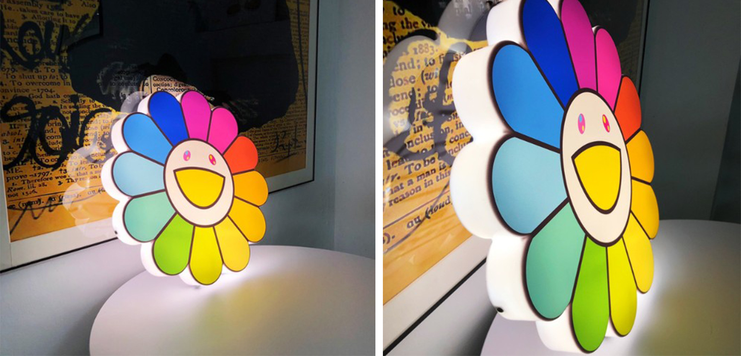 Светильник разноцветный подсолнух Takashi Murakami 1 - фото