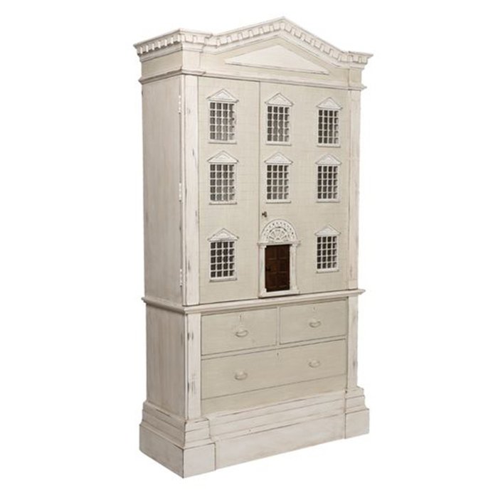 Шкаф "кукольный домик" Dolls House Cabinet ivory ( слоновая кость ) в Казани | Loft Concept 