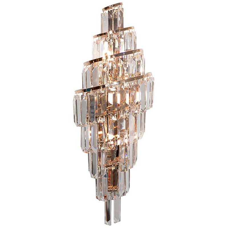 Бра Odeon Cascade Wall Lamp Gold 55 Золотой Прозрачное Стекло в Казани | Loft Concept 