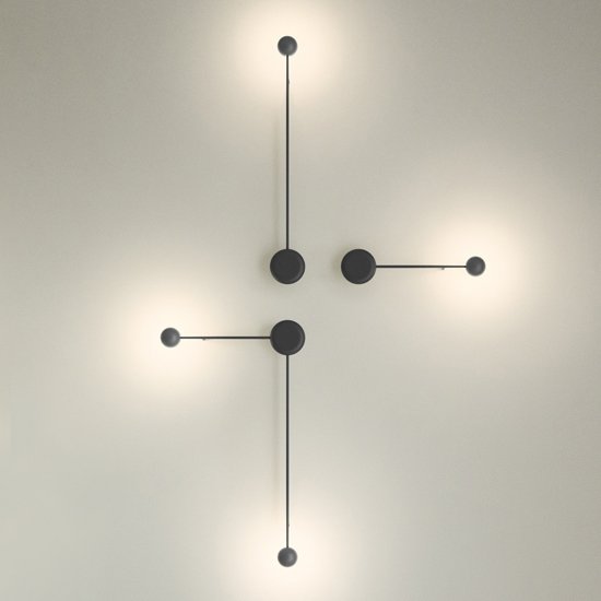 Бра Pin Wall Light black Белый в Казани | Loft Concept 