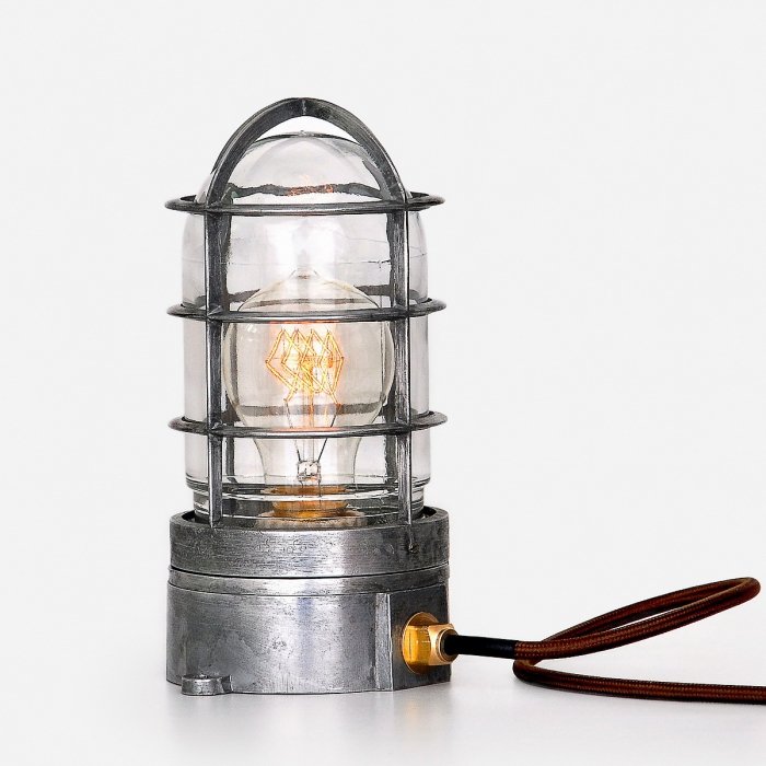 Настольная лампа Steampunk Cage Glass Edison Table lamp  в Казани | Loft Concept 