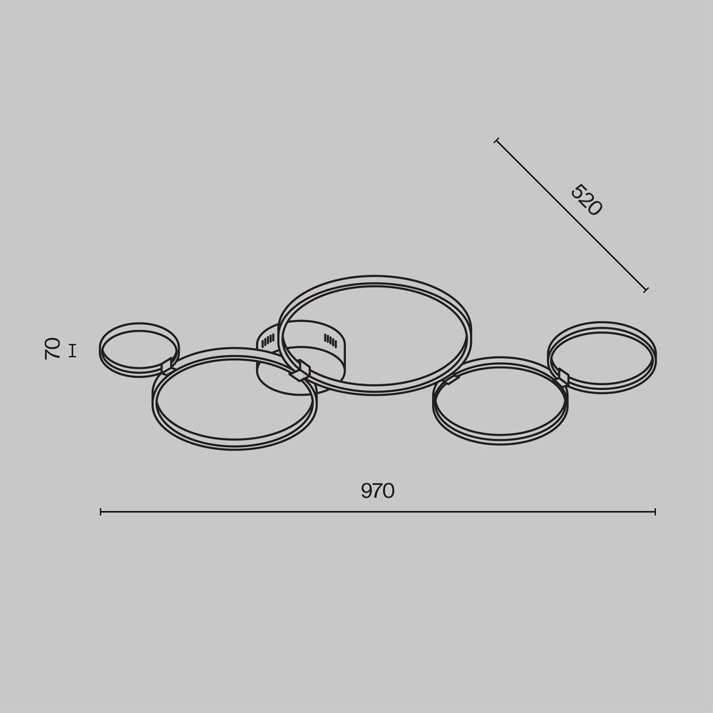 Потолочный светильник Olympia 3000-4000К 43Вт в Казани