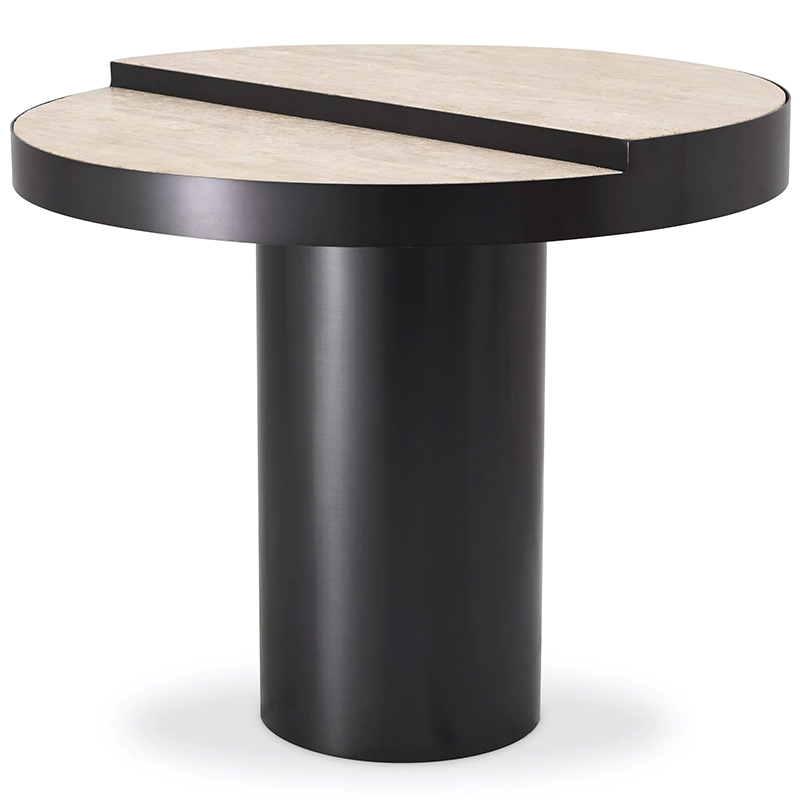 Приставной столик Eichholtz Side Table Excelsior Черный Песочный в Казани | Loft Concept 