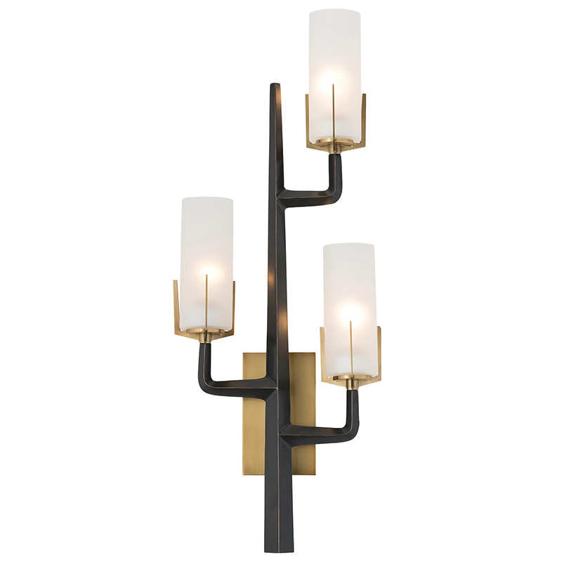 Бра Arteriors GRIFFIN SCONCE Черный Латунь Белый в Казани | Loft Concept 