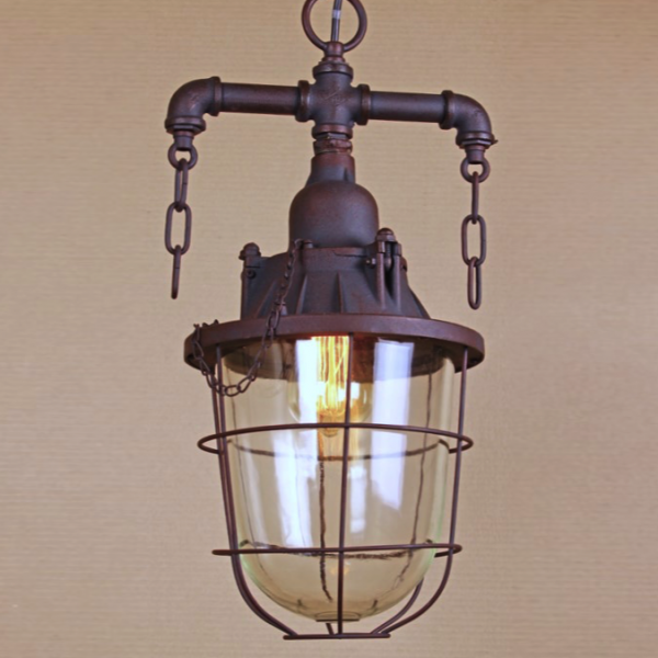 Подвесной светильник Marine Lantern Коричневый в Казани | Loft Concept 