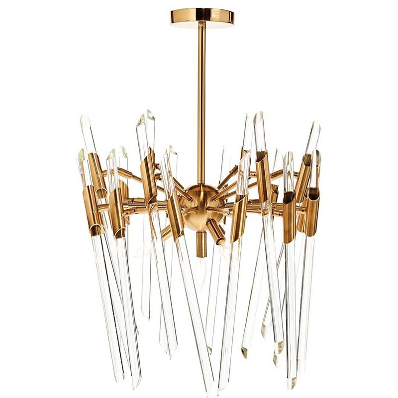 Люстра Ice Rods Chandelier brass Латунь в Казани | Loft Concept 