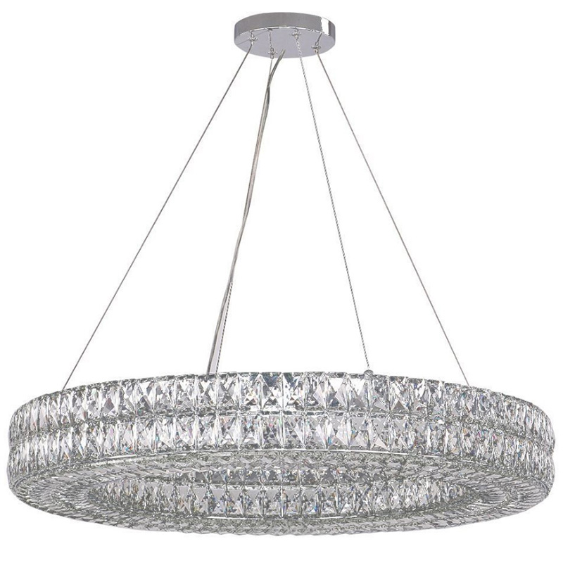 Люстра Crystal Regena Chrome Chandelier 17 Хром Прозрачный (Transparent) в Казани | Loft Concept 