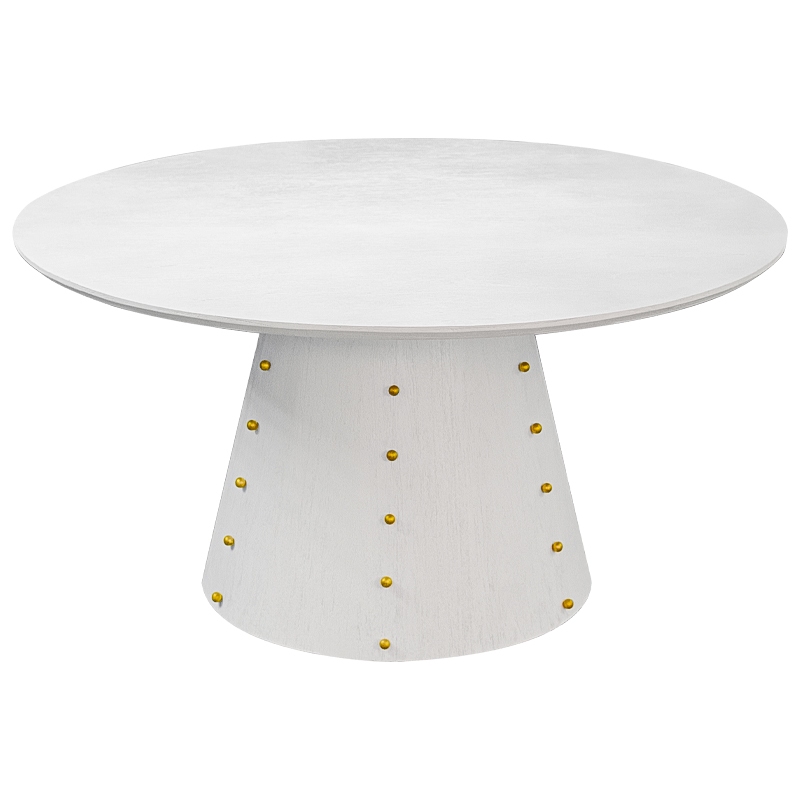 Las Vegas Table White Burl Обеденный Стол ivory ( слоновая кость ) Золотой в Казани | Loft Concept 