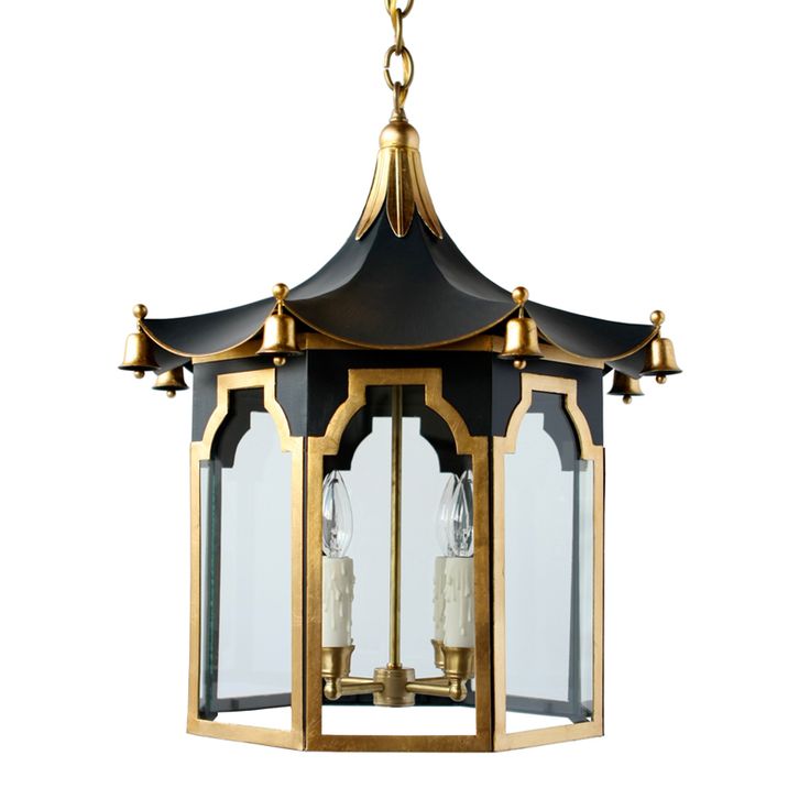 Люстра Pendant Lamp Chinese Pagoda Черный Золотой в Казани | Loft Concept 