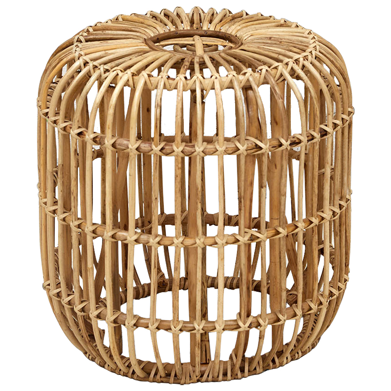 Плетеный приставной столик Wicker Side Table Древесина в Казани | Loft Concept 