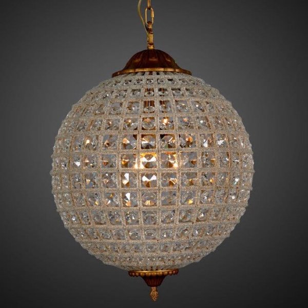 Люстра RH 19th c. Casbah Crystal Pendant 45 Темная бронза винтаж в Казани | Loft Concept 