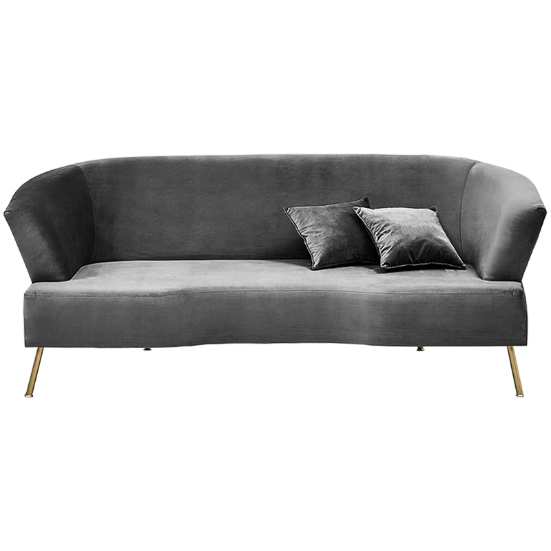 Диван Isis Sofa Gray Серый Золотой в Казани | Loft Concept 