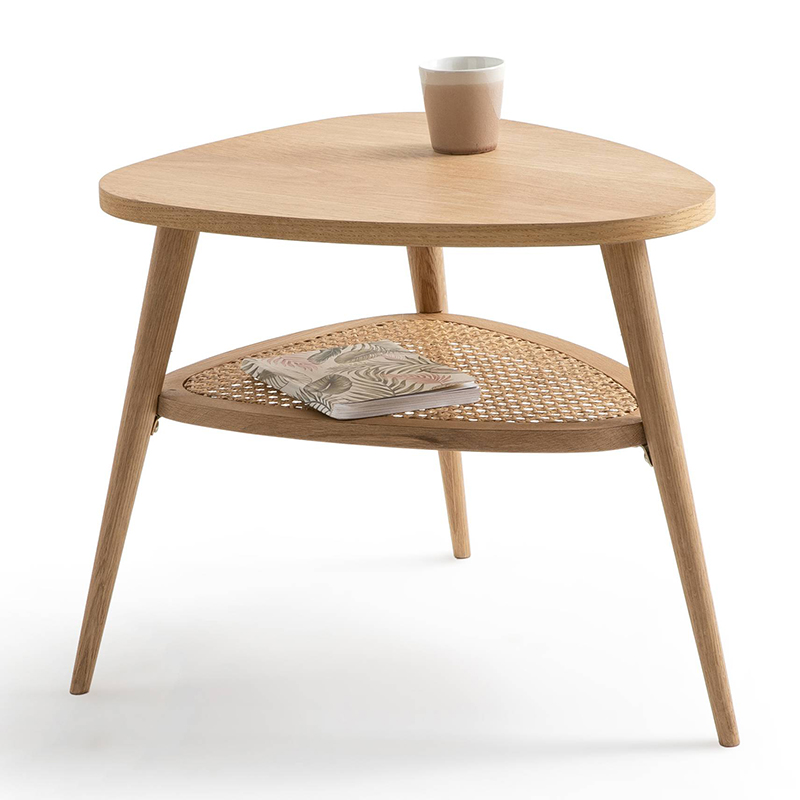 Приставной стол Morten Wicker Side Table 3 legs Светлый дуб в Казани | Loft Concept 