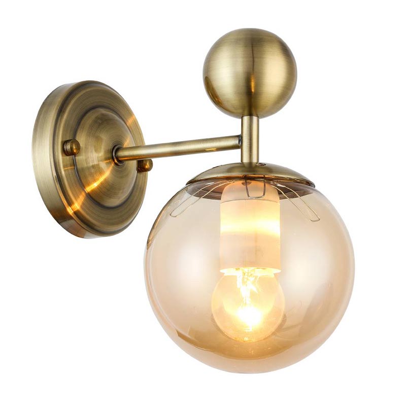 Бра Demian Bronze Wall Lamp Бронза Янтарный в Казани | Loft Concept 