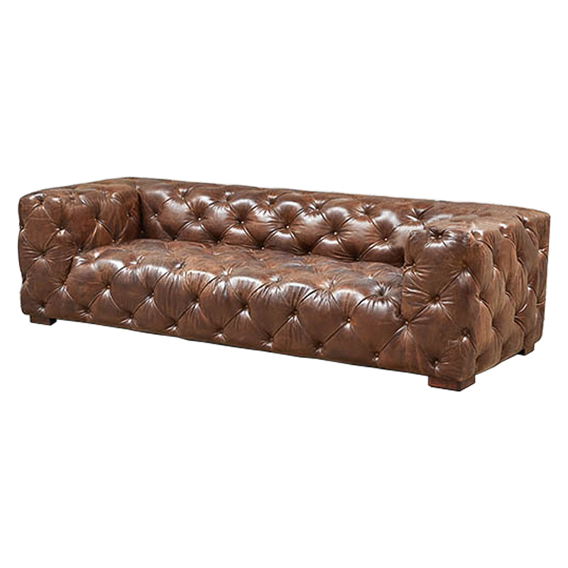 Диван Soho tufted brown vintage leather Коричневый в Казани | Loft Concept 