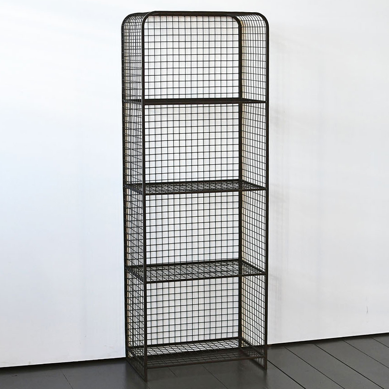 Стеллаж Knott Industrial Metal Rust Rack Черный в Казани | Loft Concept 