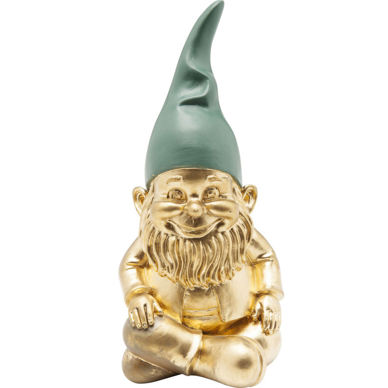 Статуэтка Golden Sitting Gnome Золотой в Казани | Loft Concept 