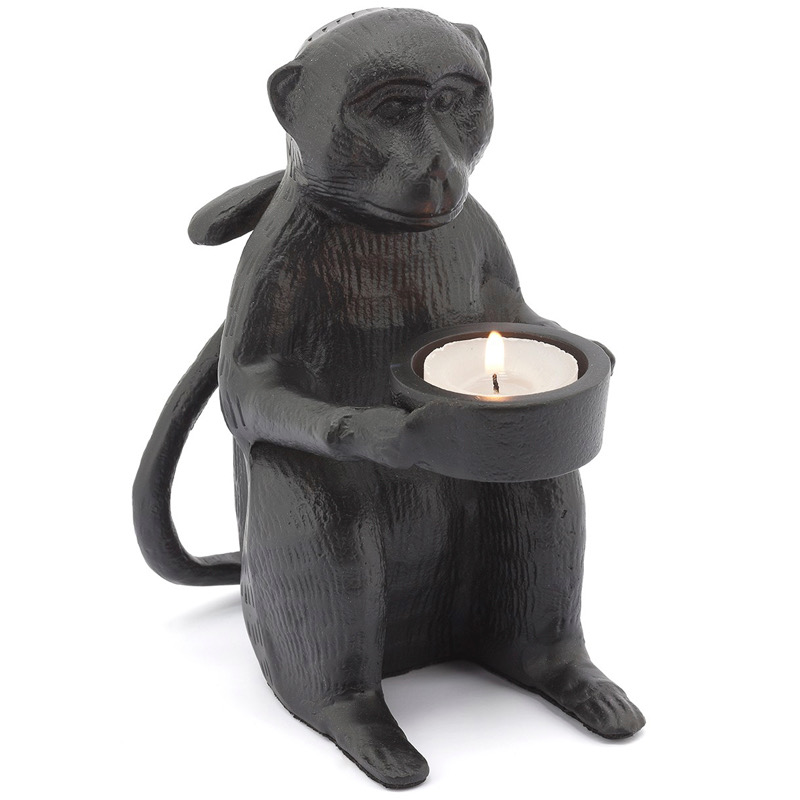 Подсвечник CANDLEHOLDER MONKEY ALLU Черный в Казани | Loft Concept 