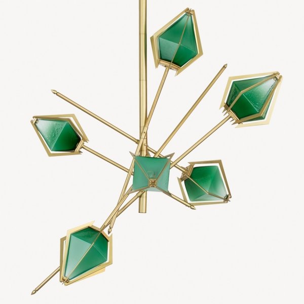 Люстра HARLOW Small Chandelier Gabriel Scott Латунь в Казани | Loft Concept 