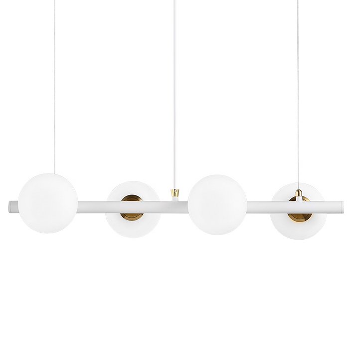 Светильник Bubble Stik four Chandelier Белый Золотой в Казани | Loft Concept 