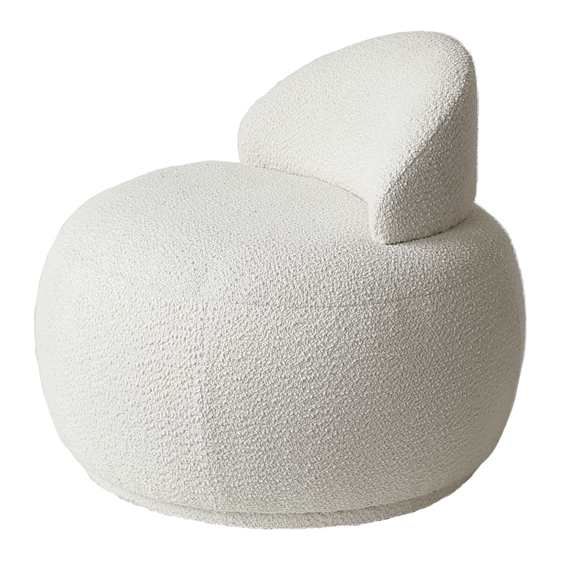 Кресло Boucle Snowball Armchair Белый в Казани | Loft Concept 