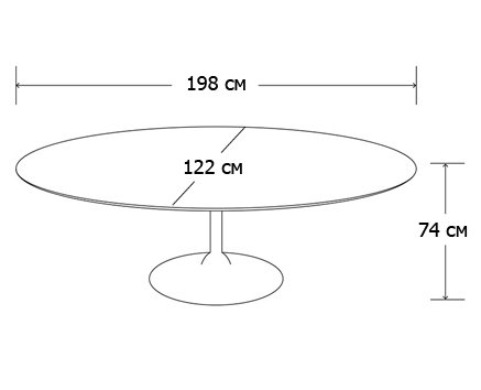 Стол Oval Tulip в Казани