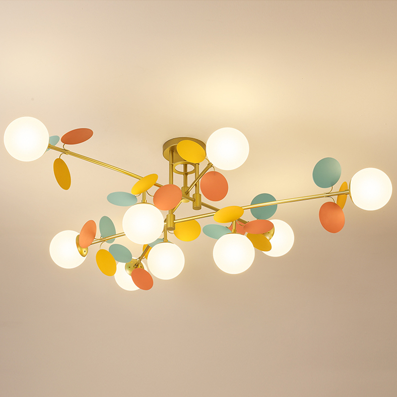 Люстра MATISSE Chandelier Hedgehog Золотой Белый Черно-белый Мульти в Казани | Loft Concept 