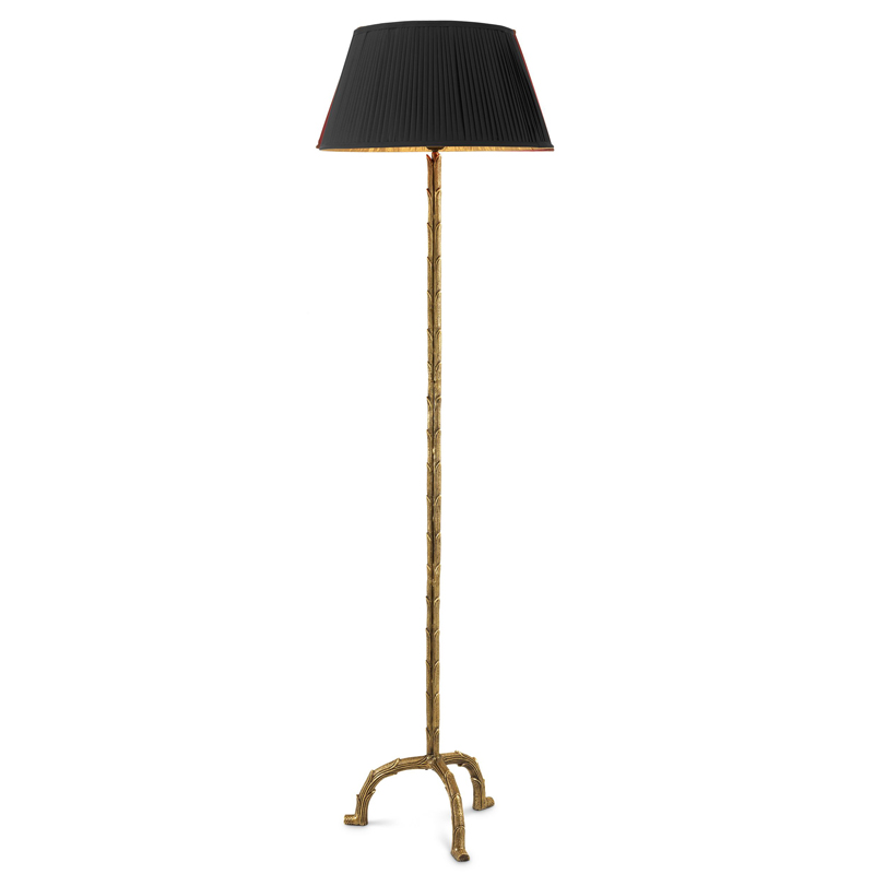 Торшер Eichholtz Floor Lamp Le Coultre Винтажная латунь Черный в Казани | Loft Concept 