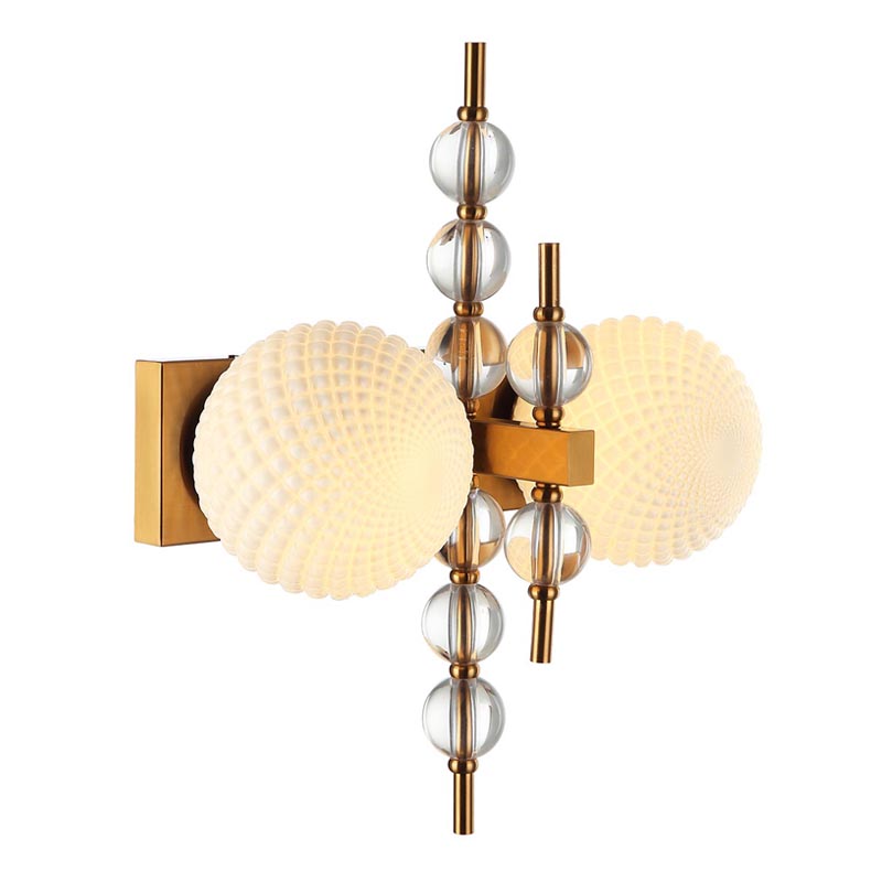 Бра Addelyn Sconce Белый Латунь в Казани | Loft Concept 