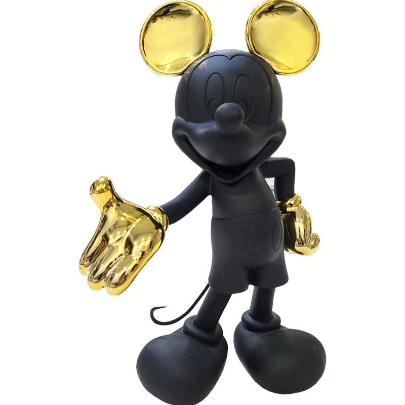 Статуэтка Mickey Mouse statuette black Черный Глянцевое золото в Казани | Loft Concept 