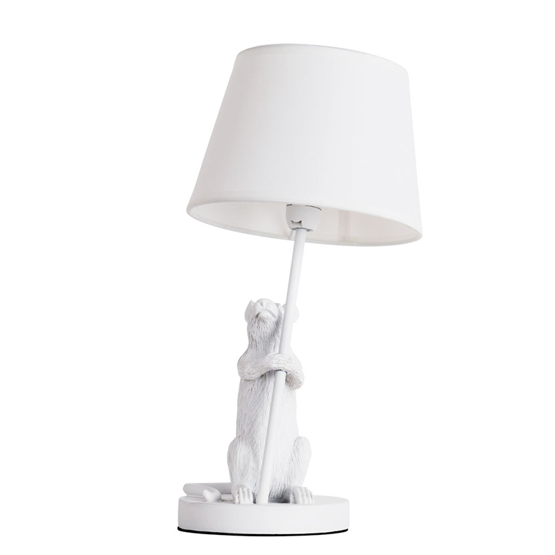 Настольная лампа White Mouse holding a lamp Белый в Казани | Loft Concept 