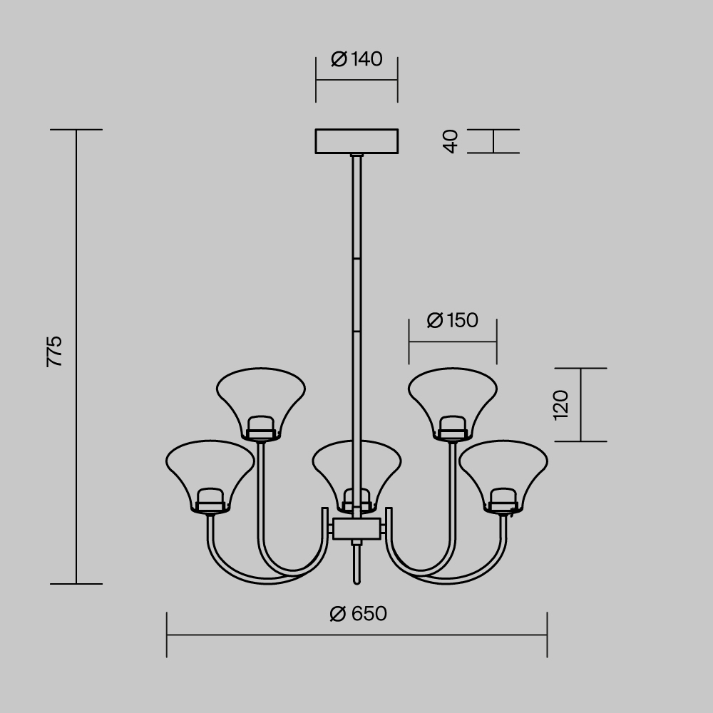 Люстра подвесная Dynasty 3000К в Казани