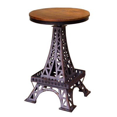 Барный стул Eiffel Tower Bar Stool Коричневый Черный в Казани | Loft Concept 