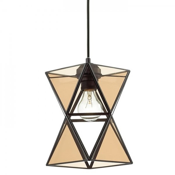 Подвесной светильник PolyPyramid Glass Pendant Cognac Янтарь (Amber) в Казани | Loft Concept 