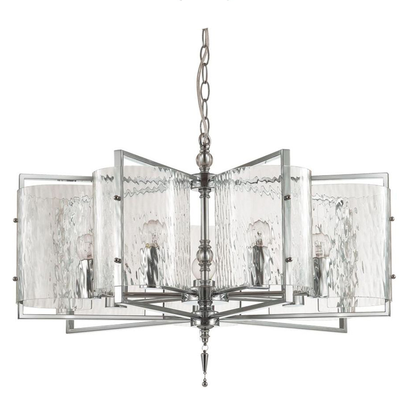 Люстра Karissa Chrome Chandelier 65 Хром Прозрачный (Transparent) в Казани | Loft Concept 