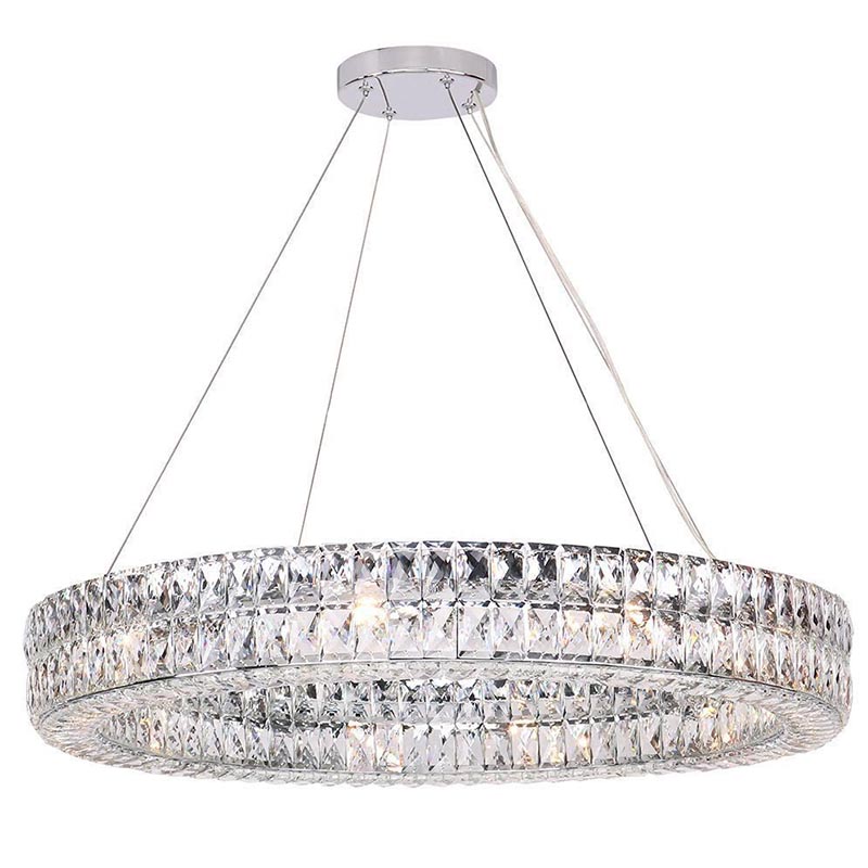 Люстра Crystal Regena Chrome Chandelier 18 Хром Прозрачный (Transparent) в Казани | Loft Concept 