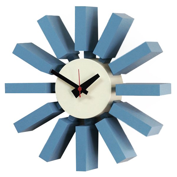 Часы George Nelson Block Clock Blue Голубой в Казани | Loft Concept 