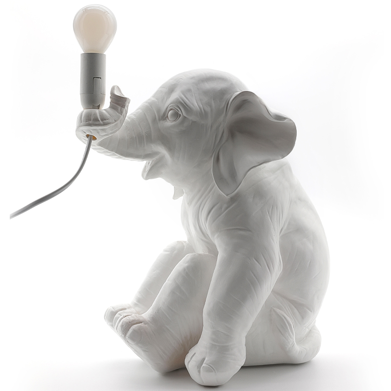 Настольная лампа Table Lamp Elephant Белый в Казани | Loft Concept 