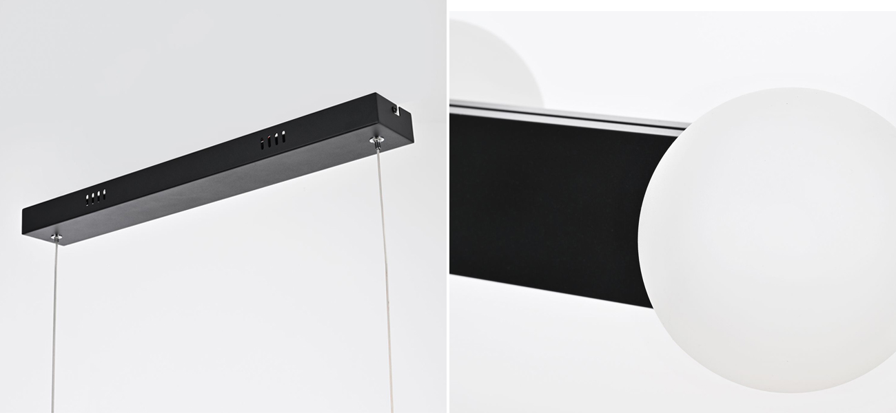 Люстра с черно-золотым каркасом MODERNIZE - фото