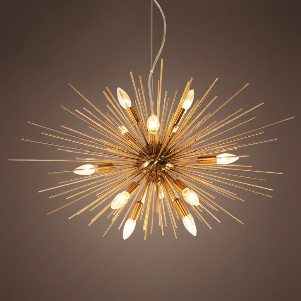 Люстра Astra Chandelier Sputnik Gold  Глянцевое золото в Казани | Loft Concept 