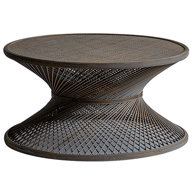 Кофейный стол Zaire Wicker Coffee Table Dark Коричневый в Казани | Loft Concept 