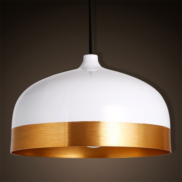 Подвесной светильник Cone Lux Pendant White Белый Глянцевое золото в Казани | Loft Concept 